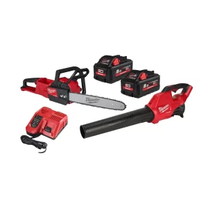 Milwaukee aku pila 40 cm M18 FCHS-0 FUEL + aku puhač FBL-0 M18 FPP2OP2-802