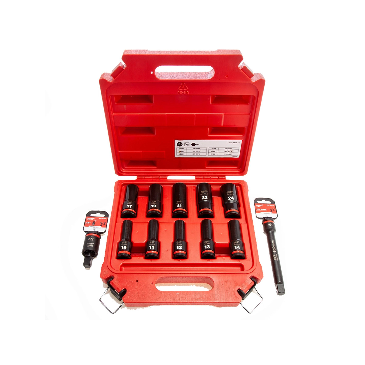 Milwaukee set nasadnih ključeva 1/2″ 10-dijelni