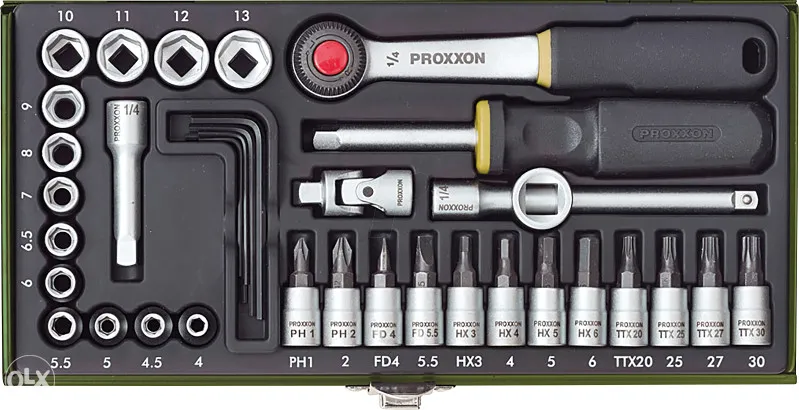 SET nasadnih ključeva 1/4-13mm 36 dijelna proxxon 23080