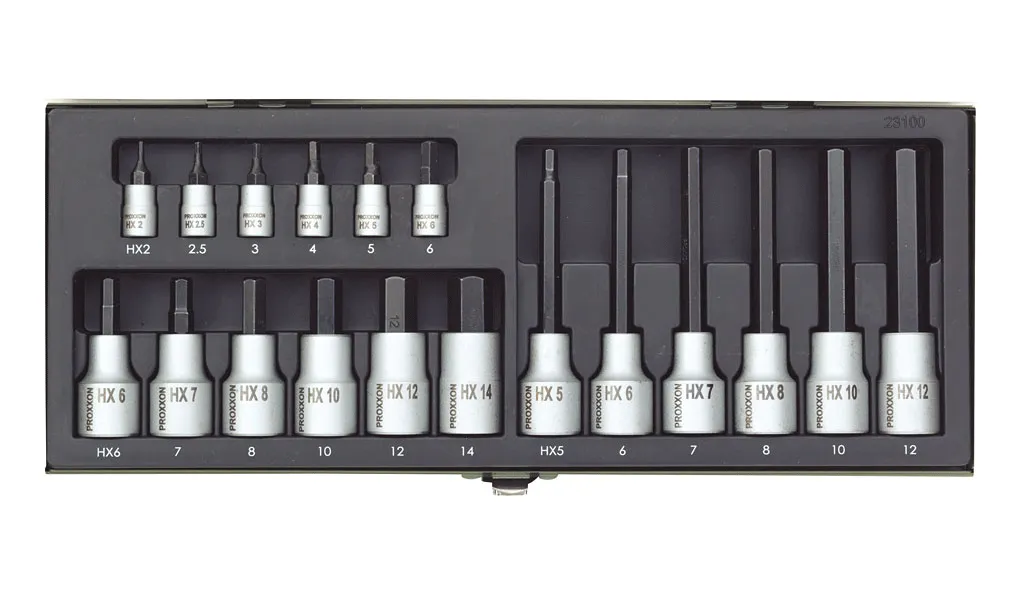 Set nasadnih imbus ključeva 18 kom 23100 PROXXON