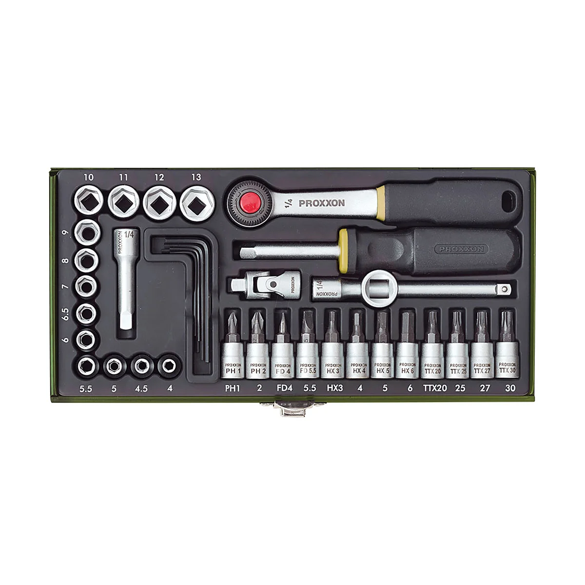 PROXXON set nasadnih ključeva gedore 1/4″ PX23080