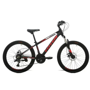 BICIKLO TOTEM SUNSHINE MTB 24” CRNI- ALUMINIJUM – SHIMANO oprema