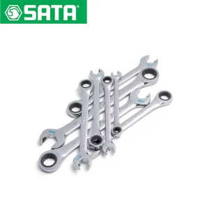 Set viljuškasto-okastih ključeva sa račnom-gedorom SATA ST08007ASJ 8-19mm 8-dijelni 040197493