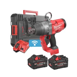 Milwaukee Aku udarni odvijač/ključ M18 ONEFHIWF1-802X 4933499254 FUEL ONE-KEY 1″ s prstenom u HD kutiji (2x 8Ah FORGE baterije + punjač)