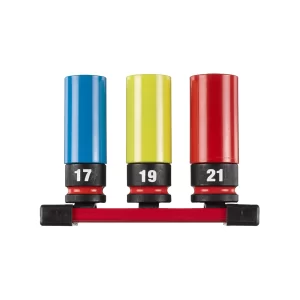Milwaukee 3-dijelni set nasadnih ključeva 17-21mm 1/2″ 4932493370